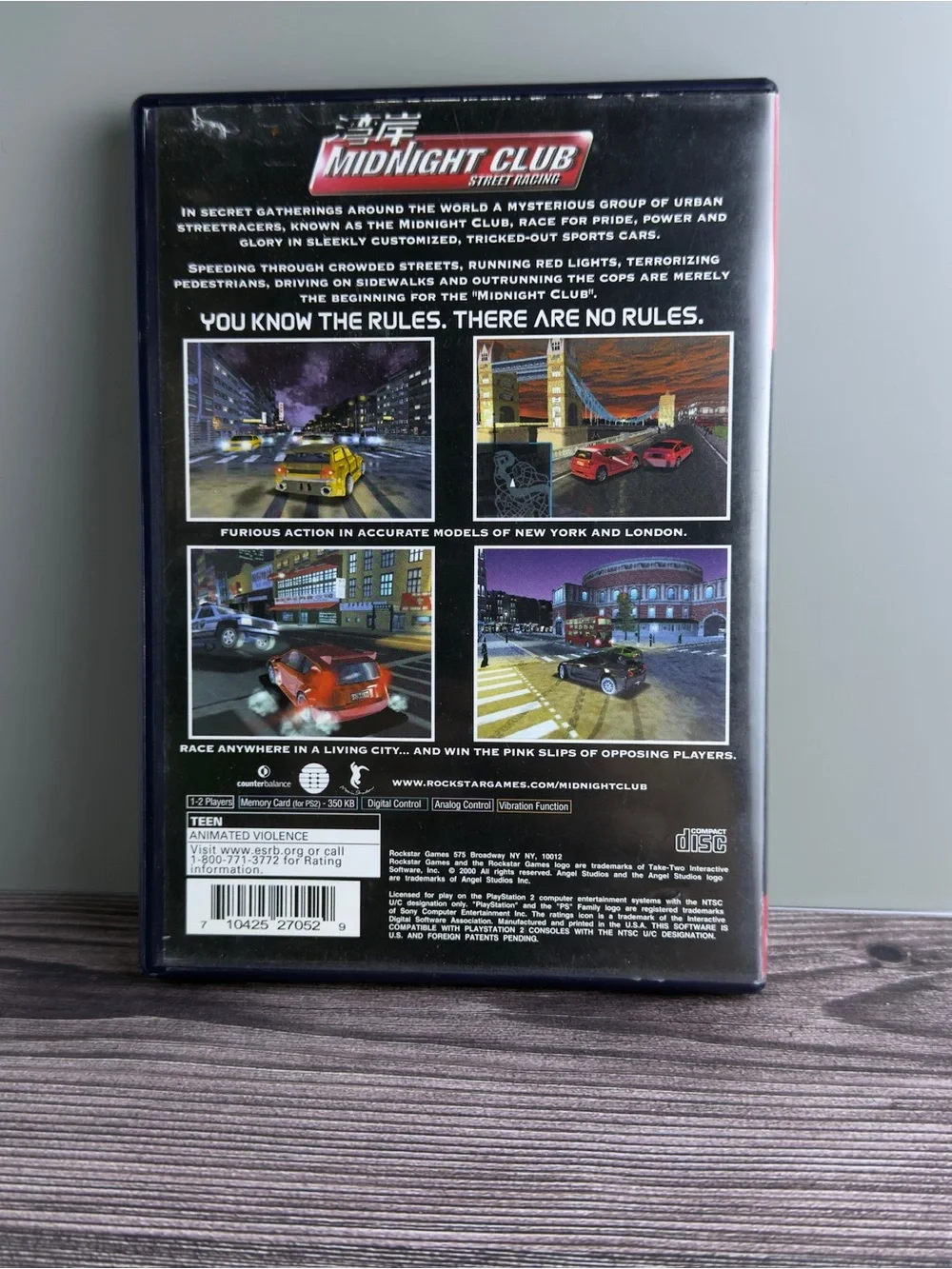 Midnight Club Street Racing (PS2, Greatest Hits) Complete CIB Tested